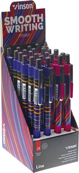 Długopis olejowy LINE 202 LINIE wkład niebieski 0,7mm Vinson