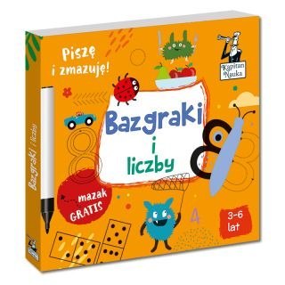 Książeczka edukacyjna Bazgraki Liczby Kapitan Nauka