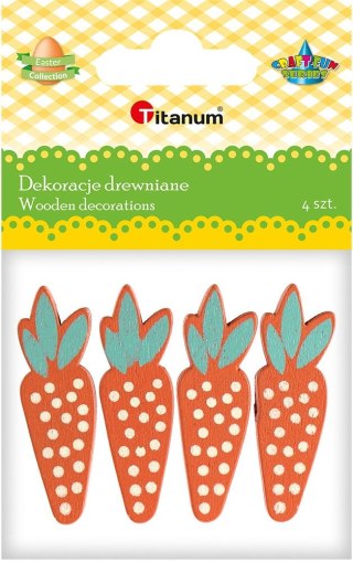 Ozdoba drewniana Craft-Fun Series marchewki Titanum (5017)