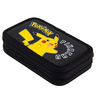 Piórnik POKEMON PODWÓJNY St.Majewski (z wyposażnieniem)