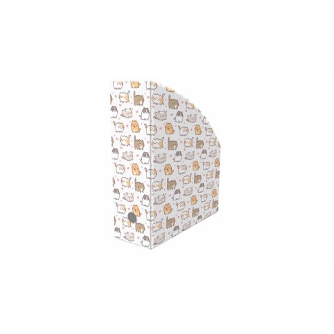Pojemnik na dokumenty pionowy A4 KITTENS mix nadruk karton pokryty folią Biurfol (NSE-02-35)