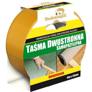 Taśma dwustronna dwustronna uniwersalna 50x10 [mm x m] Technicqll (T-222)