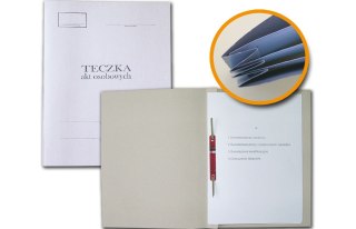Teczka do akt osobowych A4 tekturowa biały tektura Barbara (0822002)