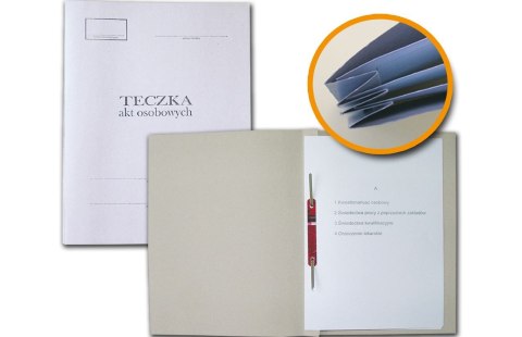 Teczka do akt osobowych A4 tekturowa biały tektura Barbara (0822002)