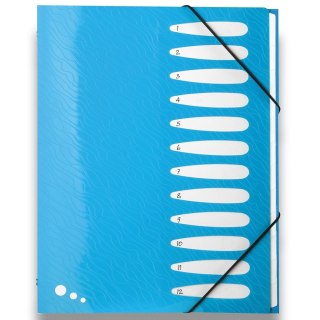 Teczka z przegródkami Art Pop A4 kolor: mix 12 przegródek Elba (400058483)