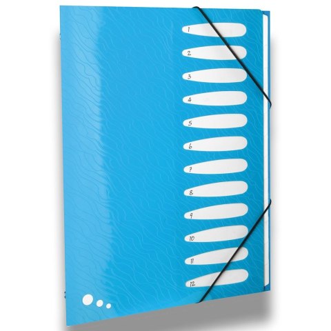 Teczka z przegródkami Art Pop A4 kolor: mix 12 przegródek Elba (400058483)
