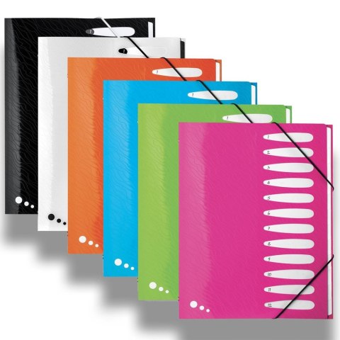 Teczka z przegródkami Art Pop A4 kolor: mix 12 przegródek Elba (400058483)
