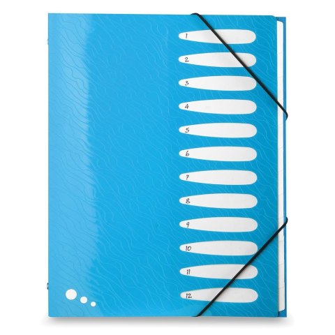 Teczka z przegródkami Art Pop A4 kolor: mix 12 przegródek Elba (400058483)