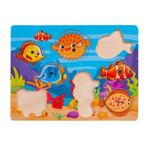 Układanka drewniana łowienie rybek Smily Play (SPW83609)