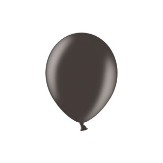 Balon gumowy metalizowany 100 szt czarny 12cal Partydeco