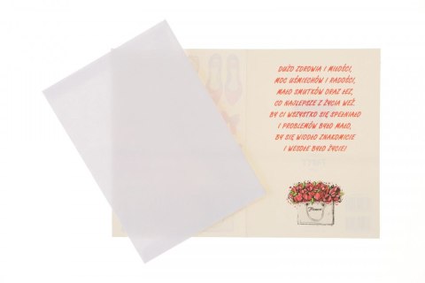 Kartka składana B6 PARTY Urodzinowy dla dziewczyny 18 lat Ev-corp (STKP-009)