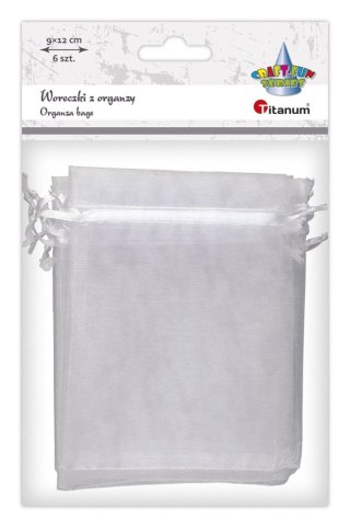 Organza Craft-Fun Series Woreczki z organzy białe Titanum (25BJ033127-1)