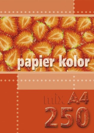 Papier kolorowy A4 mix 80g Kreska