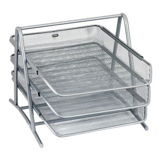 Pojemnik z szufladami srebrny 3 szuflad [mm:] 270x350x295 Grand (GR-069)