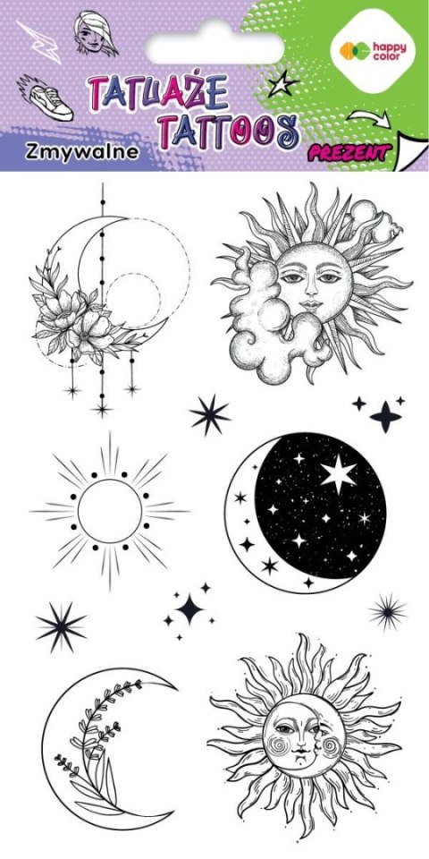 Tatuaż zmywalny SUN AND MOON Happy Color (HA 4261 1020-UR02)