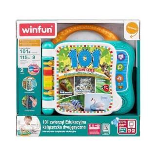 Zabawka edukacyjna Książeczka edukacyjna 101 zwierząt dwujęzyczna Smily Play (240402)