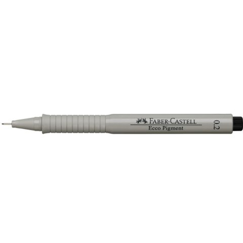 Cienkopis kreślarski Ecco Pigment wkład czarny 0,2mm 1kol. Faber Castell (FC166299)