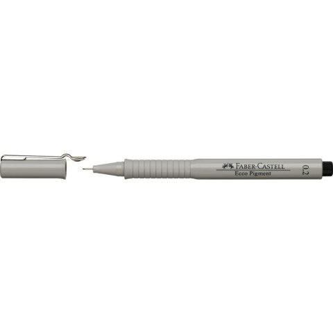 Cienkopis kreślarski Ecco Pigment wkład czarny 0,2mm 1kol. Faber Castell (FC166299)