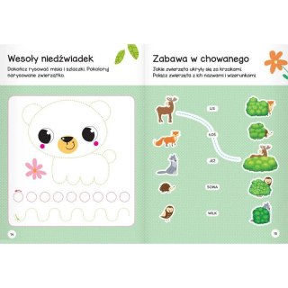 Książka dla dzieci Łamigłówki przedszkolaka z wiewiórką od 5 lat Aksjomat