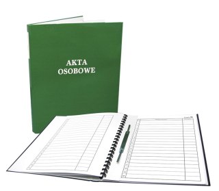 Teczka do akt osobowych A4 niezadrukowana ABCD mix Warta (339-140)