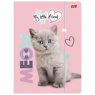 Teczka kartonowa na gumkę My Little Friend FLUFFY KITTY A4 mix 300g Unipap