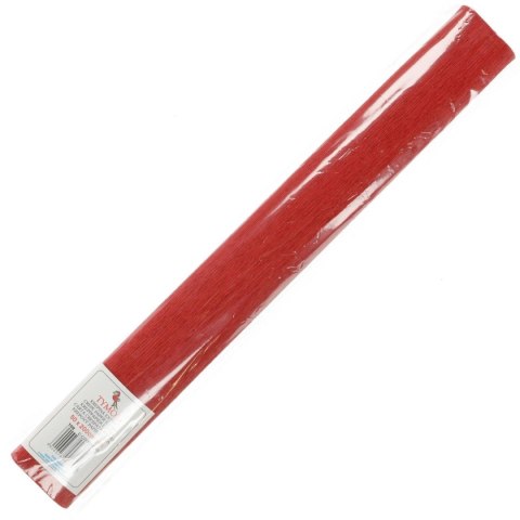 Bibuła marszczona marszczona 108 czerwona ciemna 500mm x 2000mm Tymos