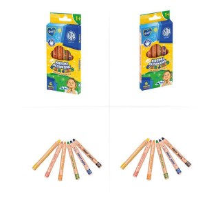 Kredki ołówkowe Jumbo okrągłe 6 kol. Astra Baby (312023004)