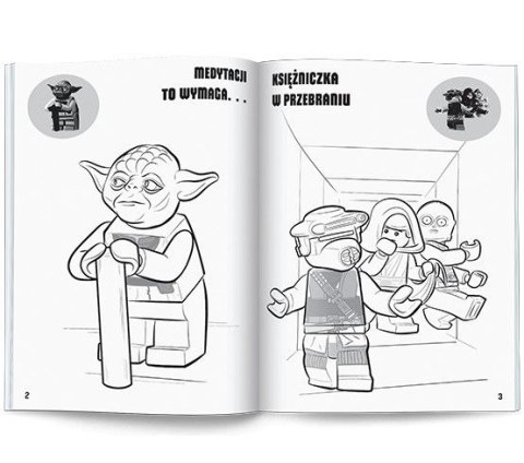 Książka dla dzieci LEGO® Star Wars™. Kolorowanka z Naklejkami Ameet (NA 6303)