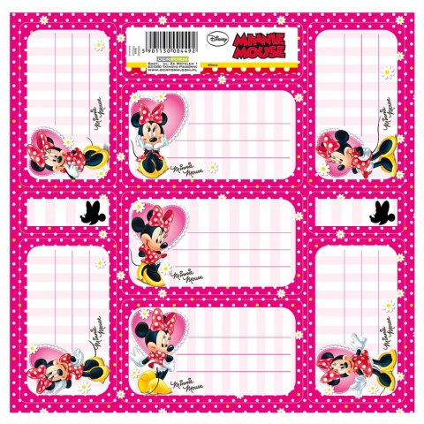 Naklejka na zeszyt Myszka Minnie [mm:] 165x165 Derform (NNZMM)