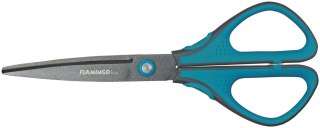 Nożyczki teflonowe czarne ostrze 3D 19cm Flamingo (FL055524)