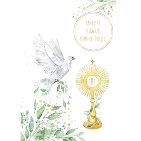 Pamiątka z komunii świętej Komunia A5 Gołąb Hostia Henry (9788396980939)