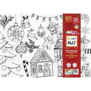 Podkład na biurko FUNNY MAT TRANSPARENT CHRISTMASS sfu1058 polipropylen PP [mm:] 335x480 Strigo (8681379310581)