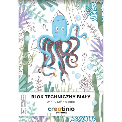 Blok techniczny Creatinio A4 biały 170g 10k Top 2000 (400176667)