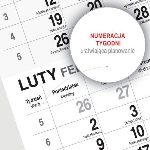 Kalendarz ścienny OGRÓD A3 Press