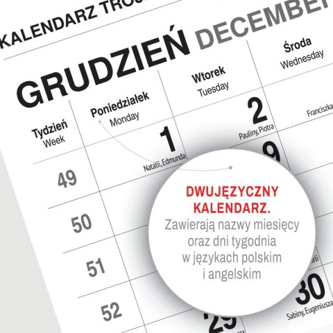 Kalendarz ścienny OGRÓD A3 Press