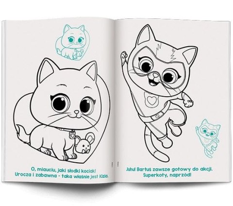 Książka dla dzieci Disney superkoty. Kolorowanka z Naklejkami Ameet (NA-9136)