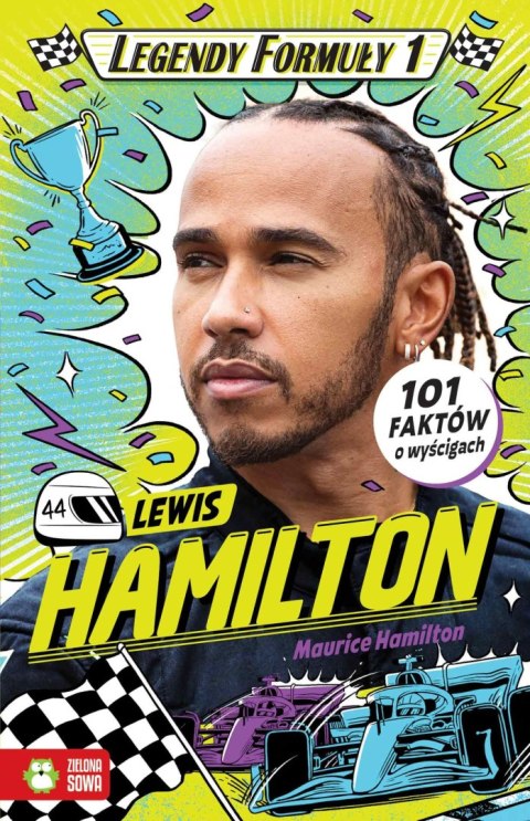 Książka dla dzieci Legendy Formuły 1. Lewis Hamilton Aksjomat