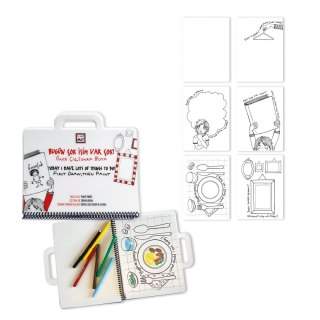 Podkład na biurko FUNNY MAT white KSIENICZKA do zrobienia na dziś sfu1163 biały plastikowa [mm:] 160x210 Strigo (8681379311632)