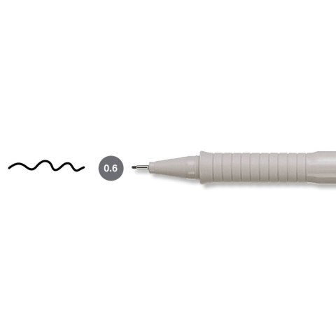 Cienkopis kreślarski Faber-Castell Ecco Pigment 0,6 mm czarny (FC166699)