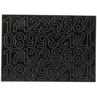 Cyfry samoprzylepne czarne Farro