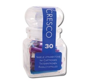 Naboje krótkie słoiczek 30 szt niebieskie Cresco (080054)