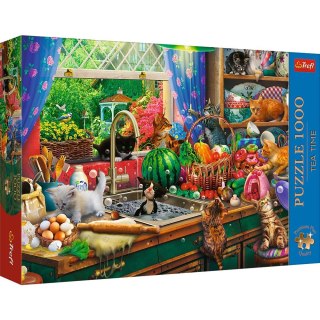 Puzzle Premium Plus Kociaki rozrabiaki 1000 el. Trefl (10839)