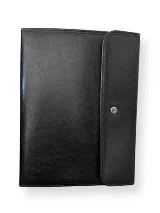 Teczka konferencyjna A4 Typ B czarny ekoskóra Majewski Ryszard (TKFB)