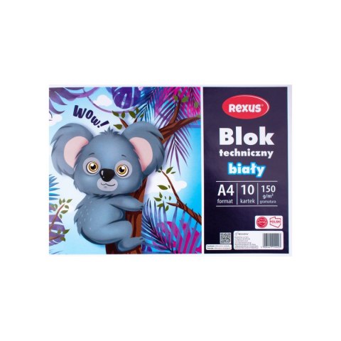 Blok techniczny biały A4 biały 10k Beniamin (4423)