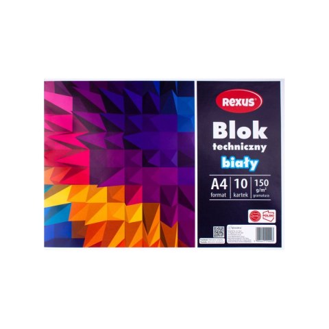 Blok techniczny biały A4 biały 10k Beniamin (4423)