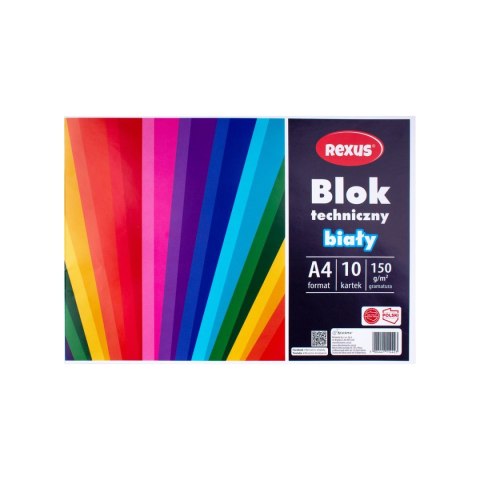 Blok techniczny biały A4 biały 10k Beniamin (4423)