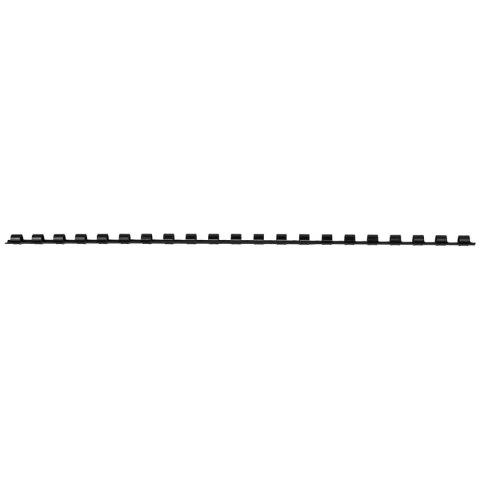Grzbiety do bindowania A4 czarny plastik śr. 6mm Titanum (6CZ)