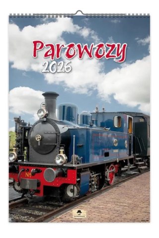 Kalendarz ścienny PAROWOZY 320mm x 470mm Pan Kalendarzyk (A3 VD.19)