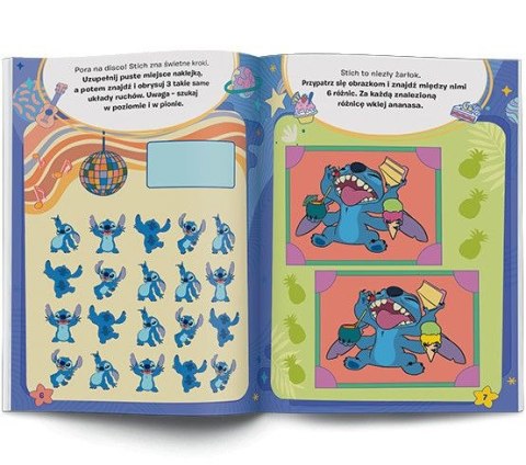 Książka dla dzieci Stich. 100 brokatowych naklejek Ameet (NB 9107)