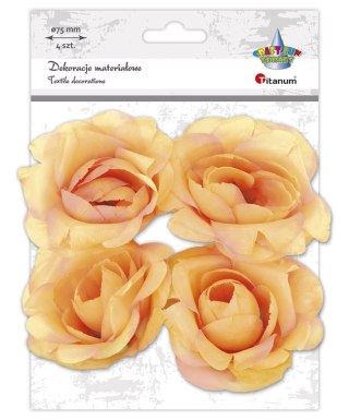 Ozdoba materiałowa Craft-Fun Series róże 4 szt. Titanum (D-TZW-230606A)